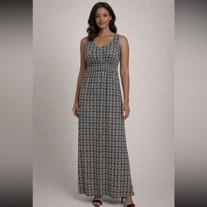 CHAPS black and white, sleeveless dress, size L